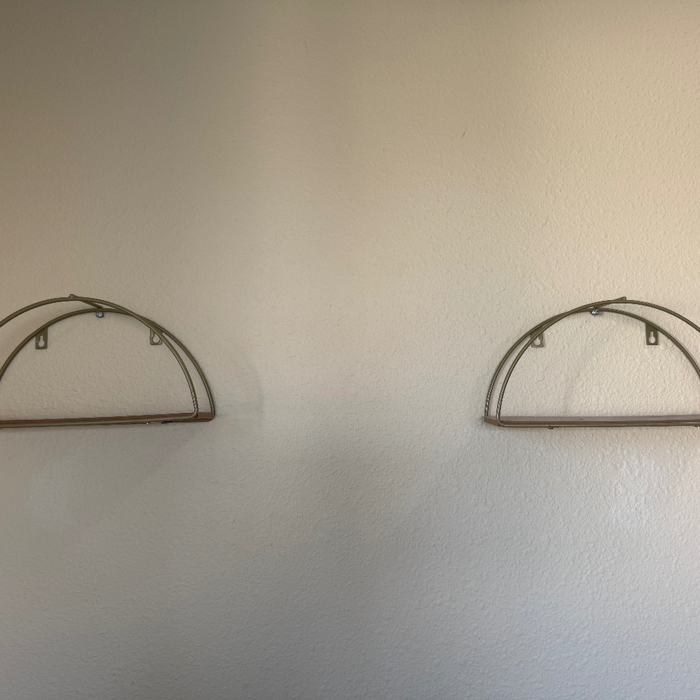 Golden Boho Shelves